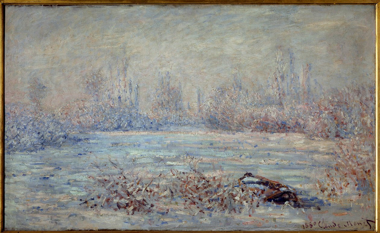 Gelo vicino a Vétheuil nel 1880 da Claude Monet