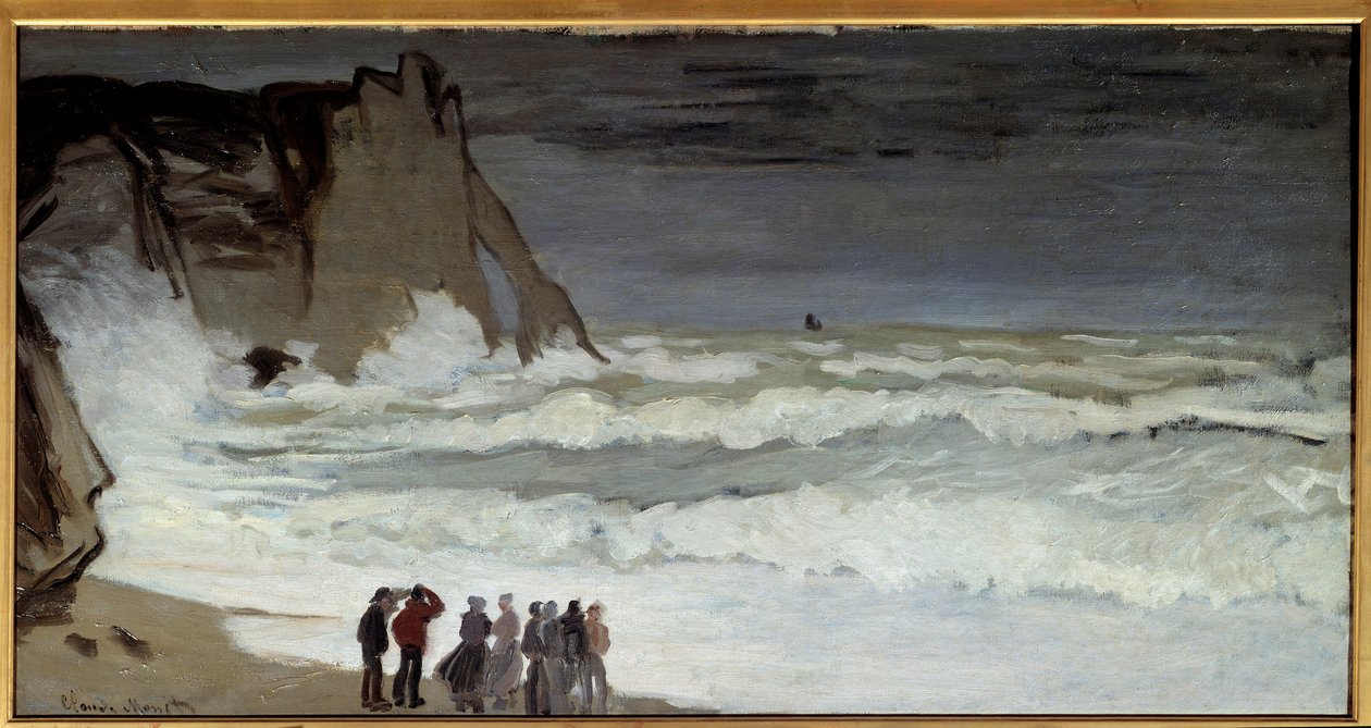 Grosse mer a Etretat da Claude Monet
