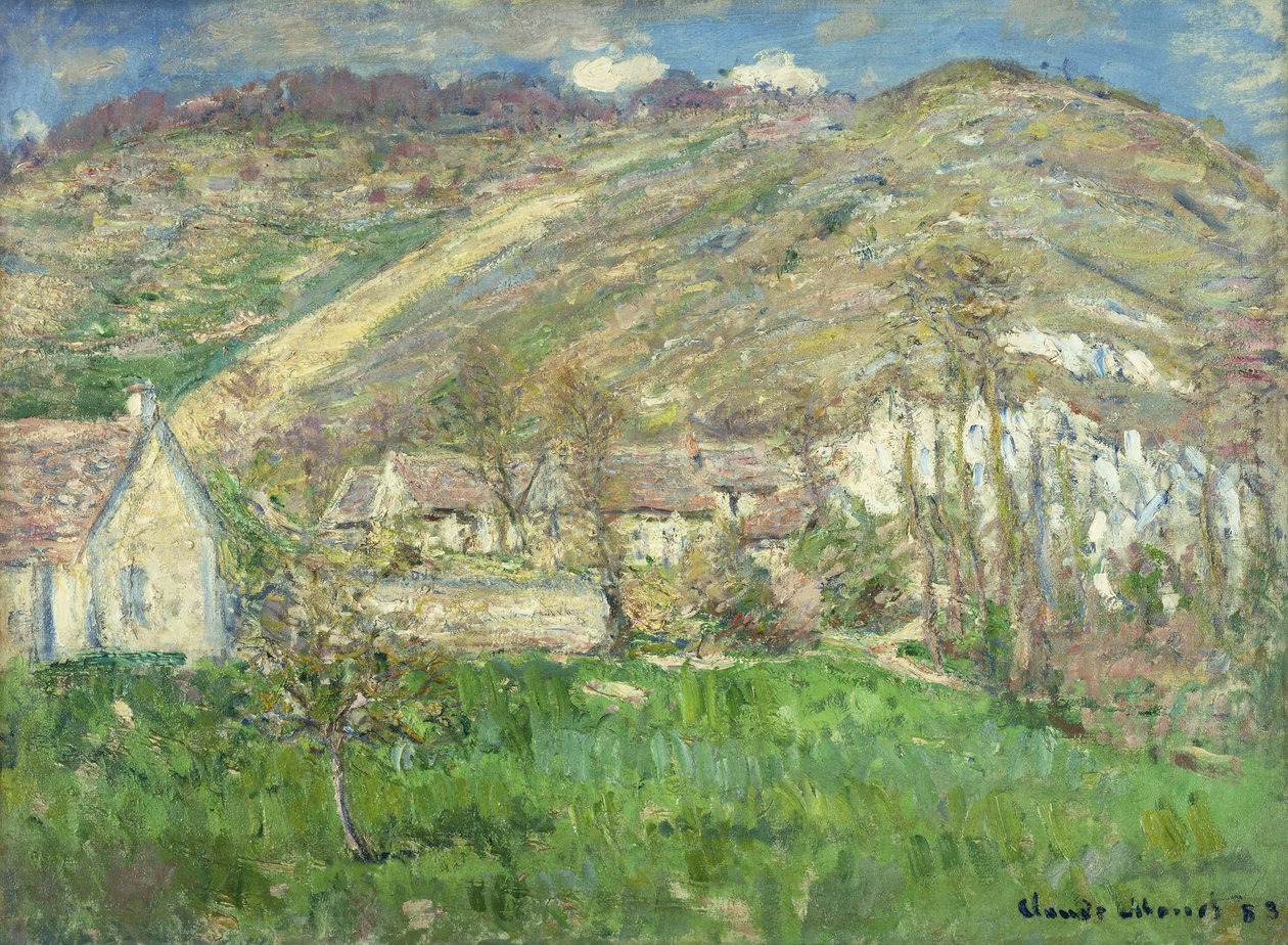 Borgo nelle scogliere vicino a Giverny da Claude Monet