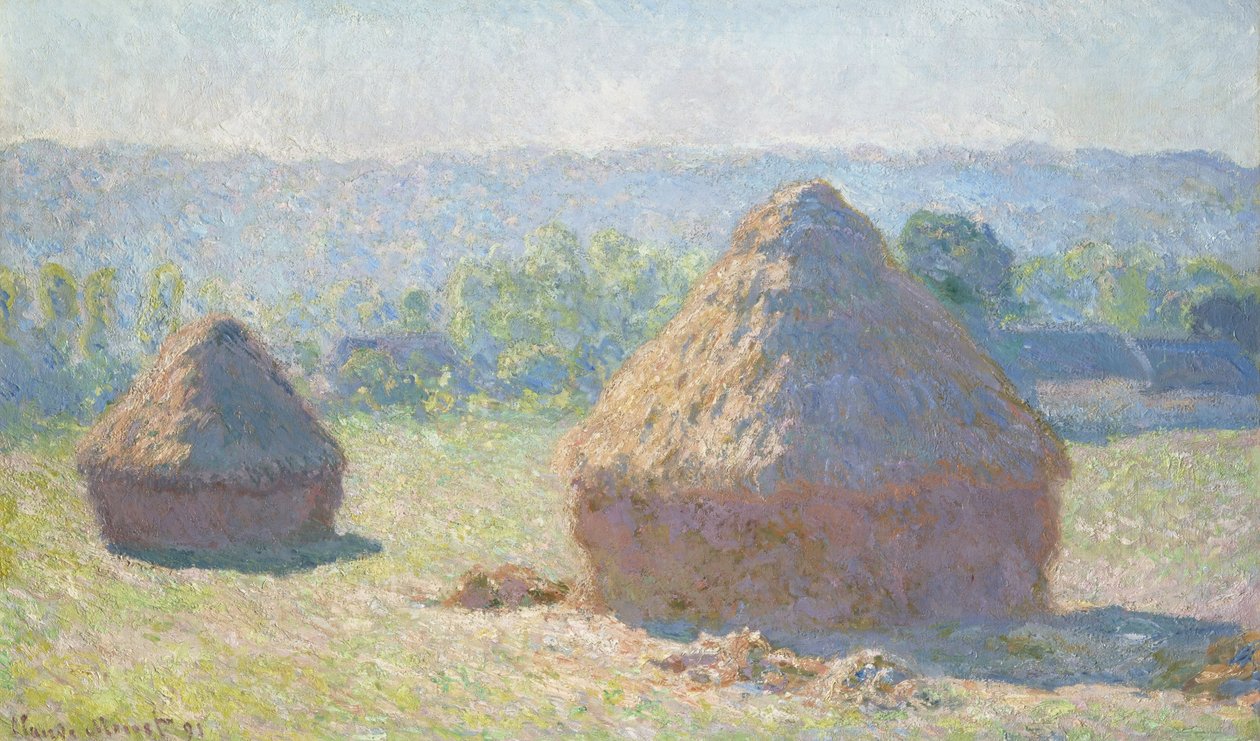 Covone al sole della sera da Claude Monet
