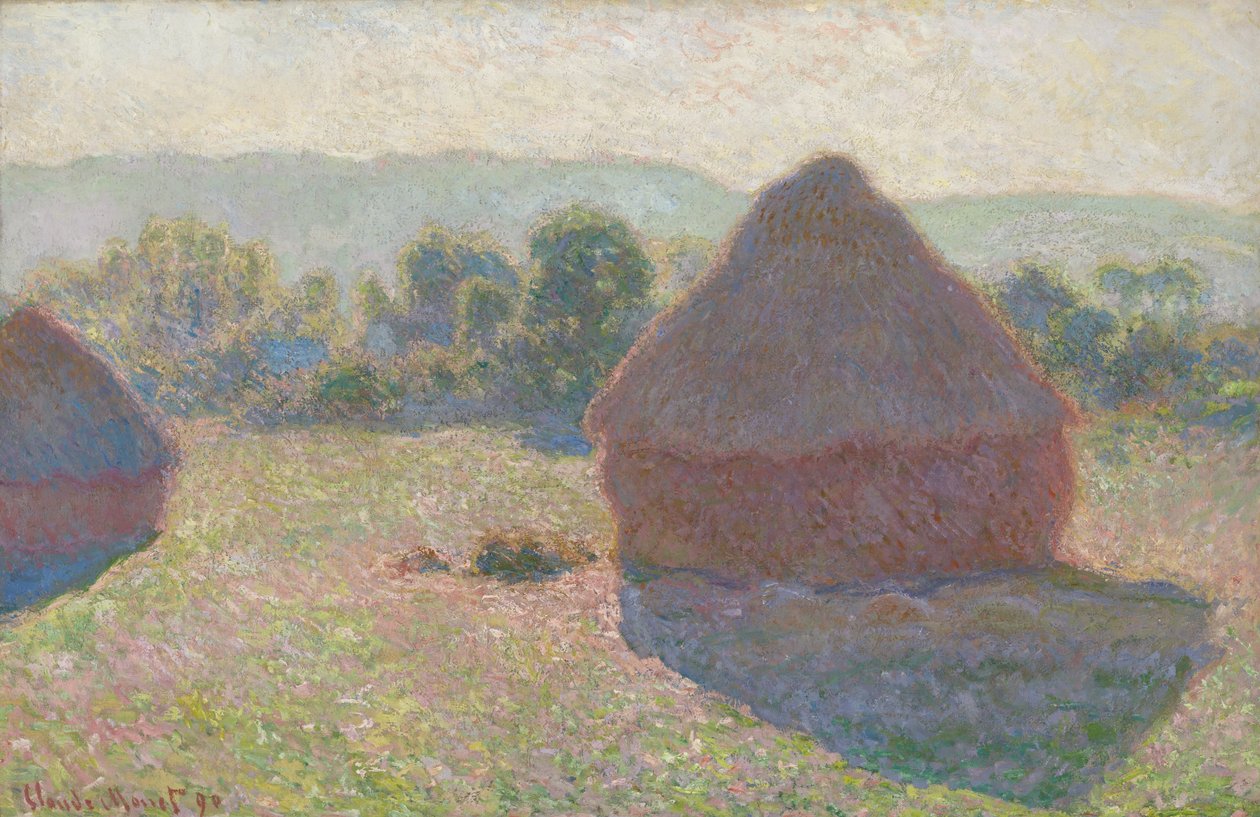 Covoni di fieno, mezzogiorno da Claude Monet