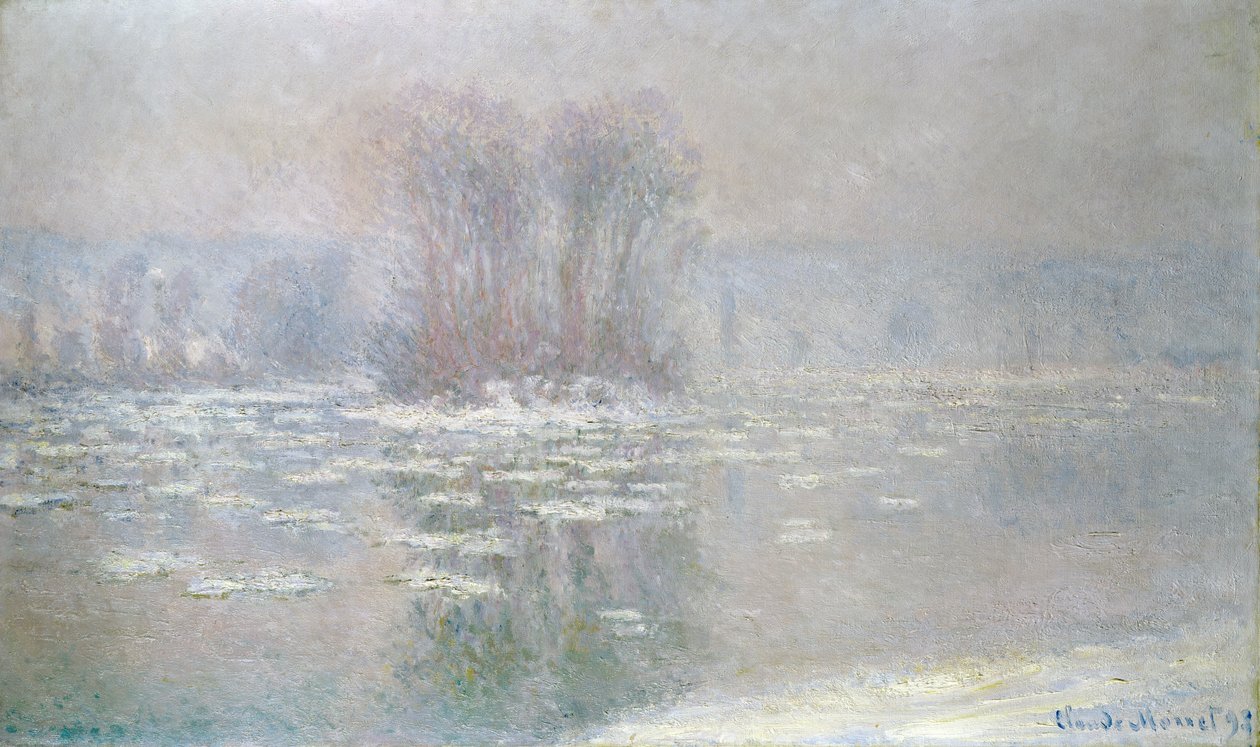 Ghiaccio a Bennecourt, 1898 da Claude Monet