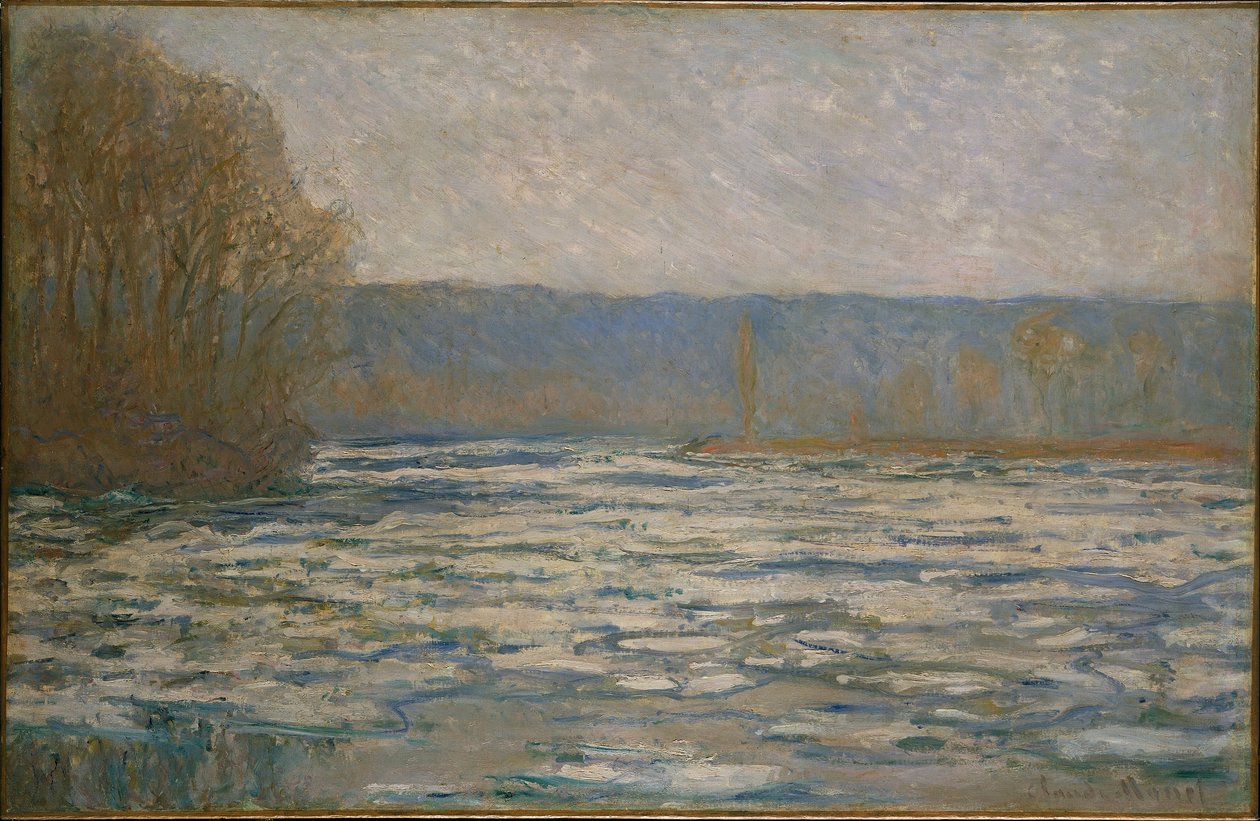 Ghiaccio che si Scioglie sulla Senna vicino a Bennecourt da Claude Monet