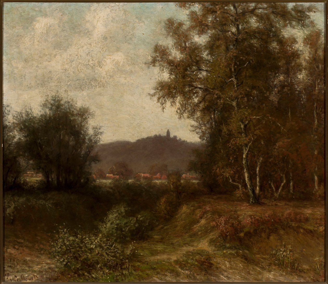 Paesaggio rurale con alberi da Claude Monet