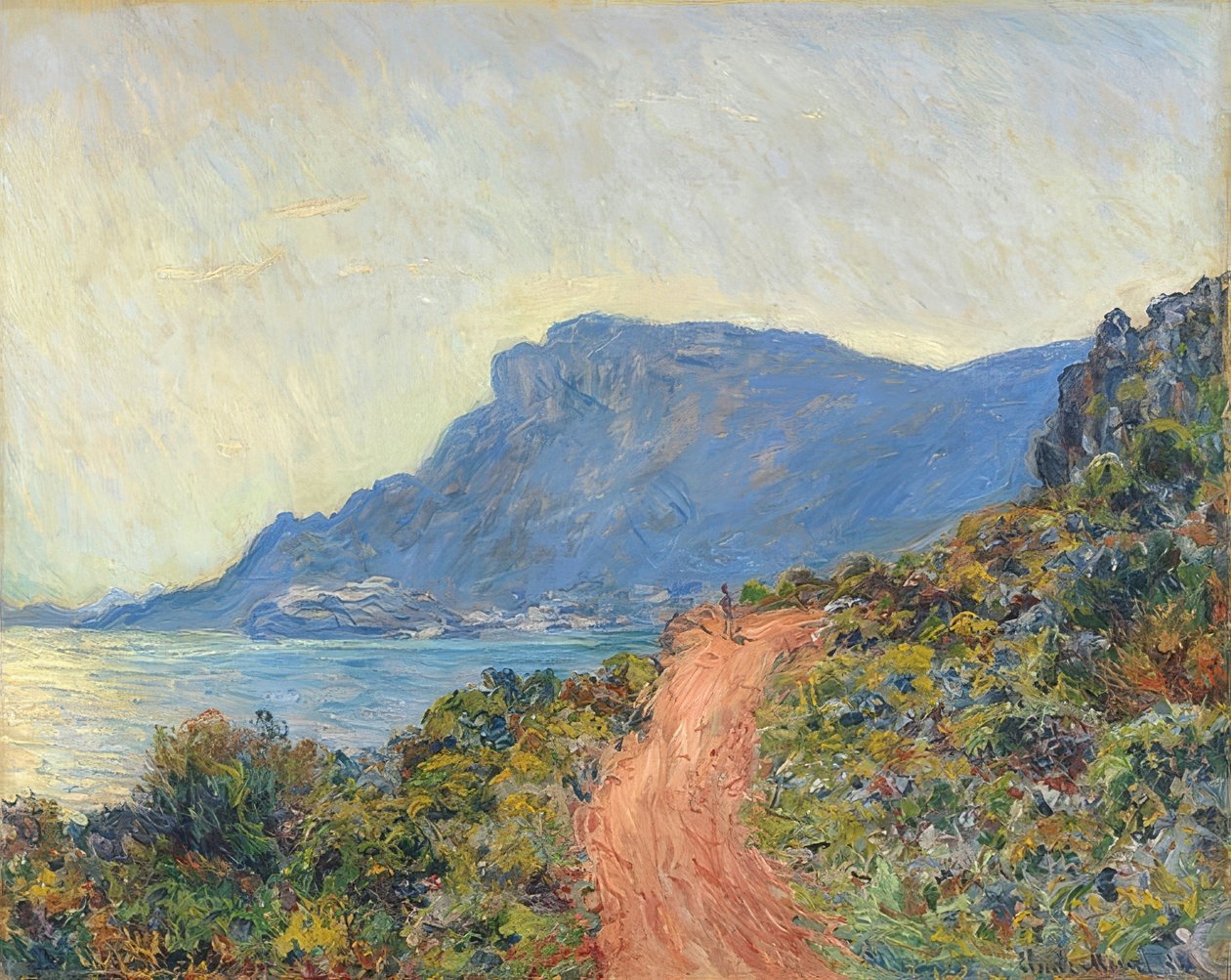 La Corniche vicino a Monaco da Claude Monet