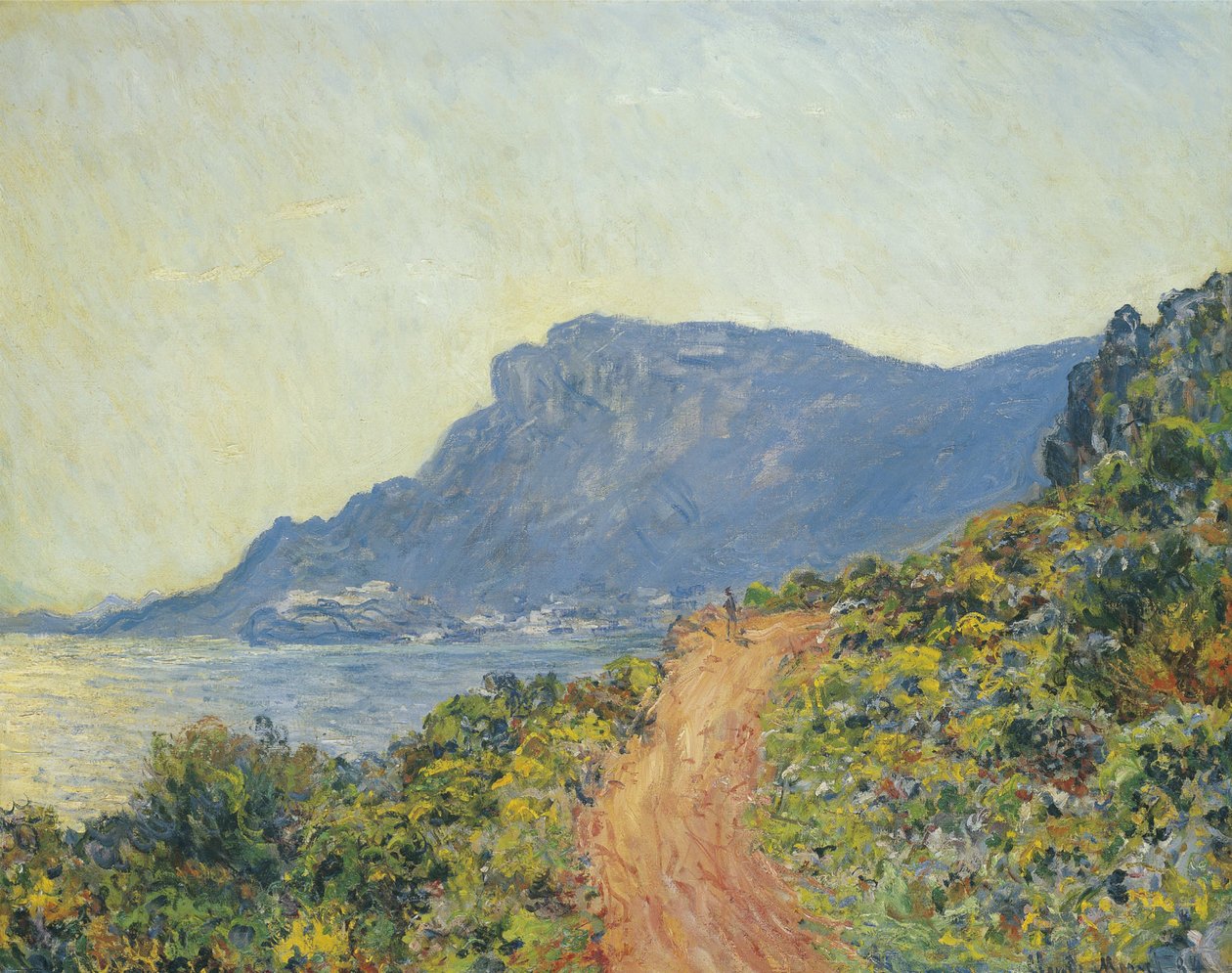 La Corniche vicino a Monaco, 1884 da Claude Monet