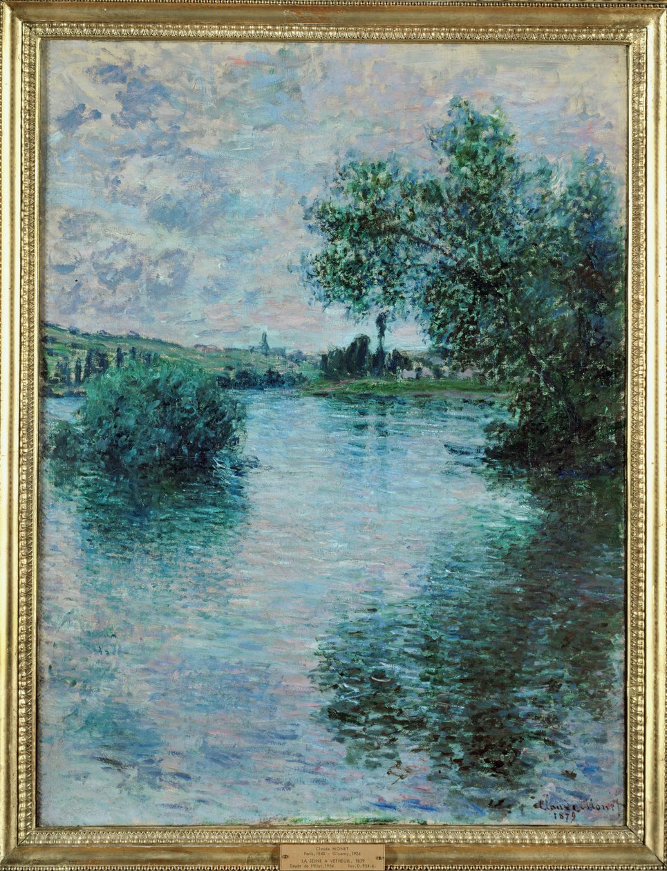 La Senna a Vetheuil (olio su tela) da Claude Monet