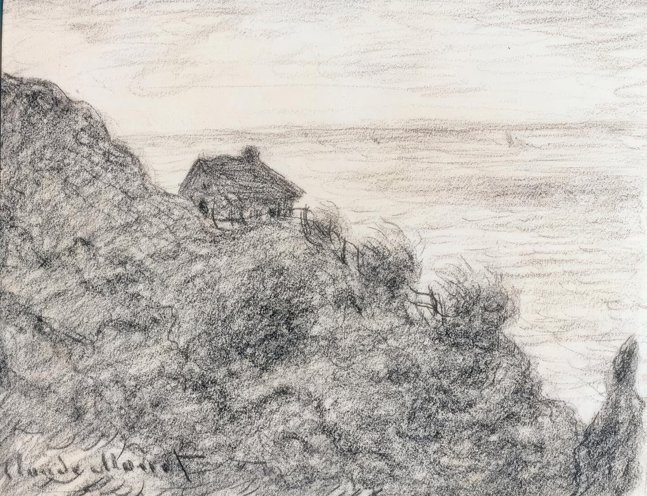 La capanna dei doganieri vicino a Pourville da Claude Monet