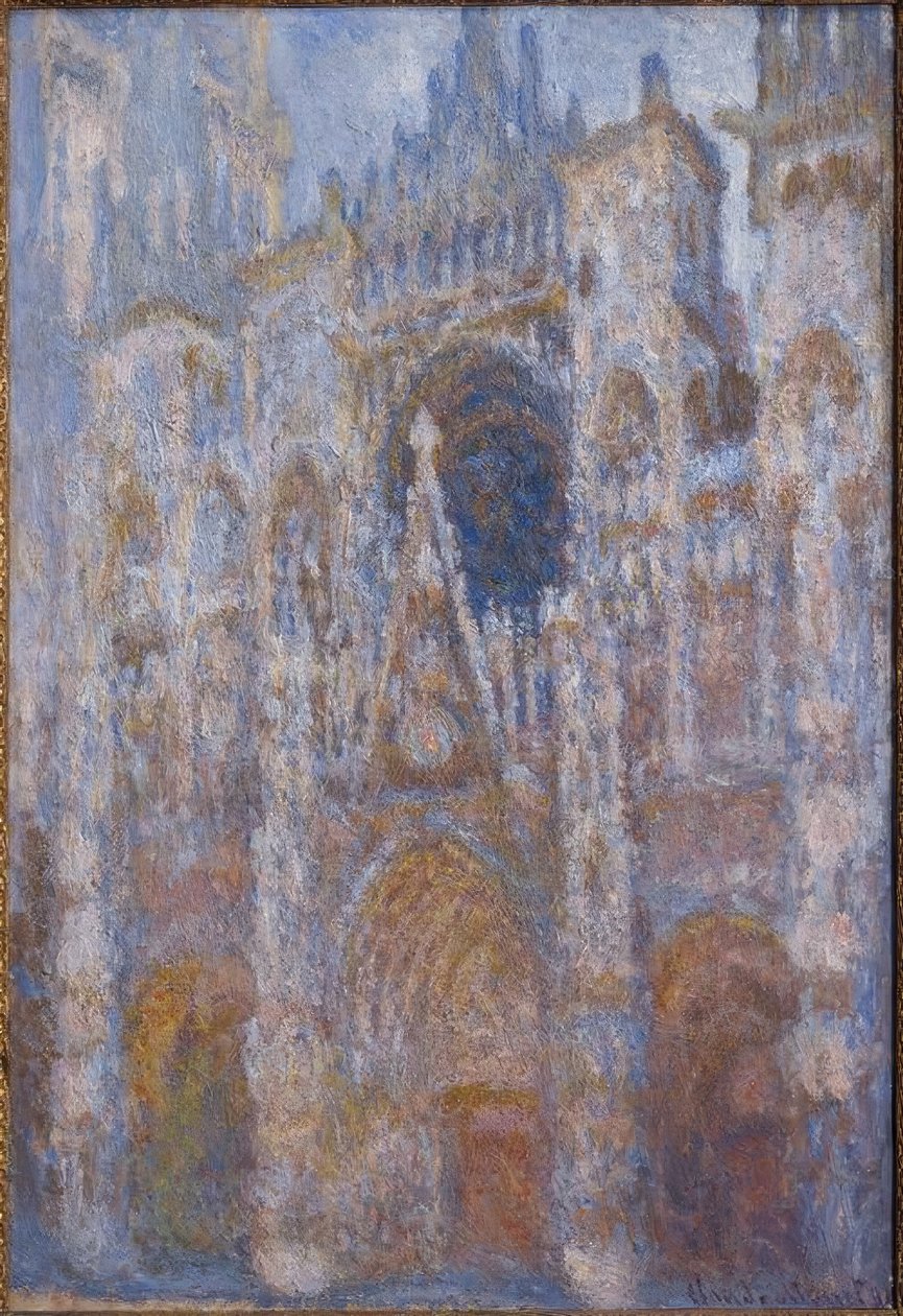 La cattedrale di Rouen. Il portale, sole del mattino da Claude Monet