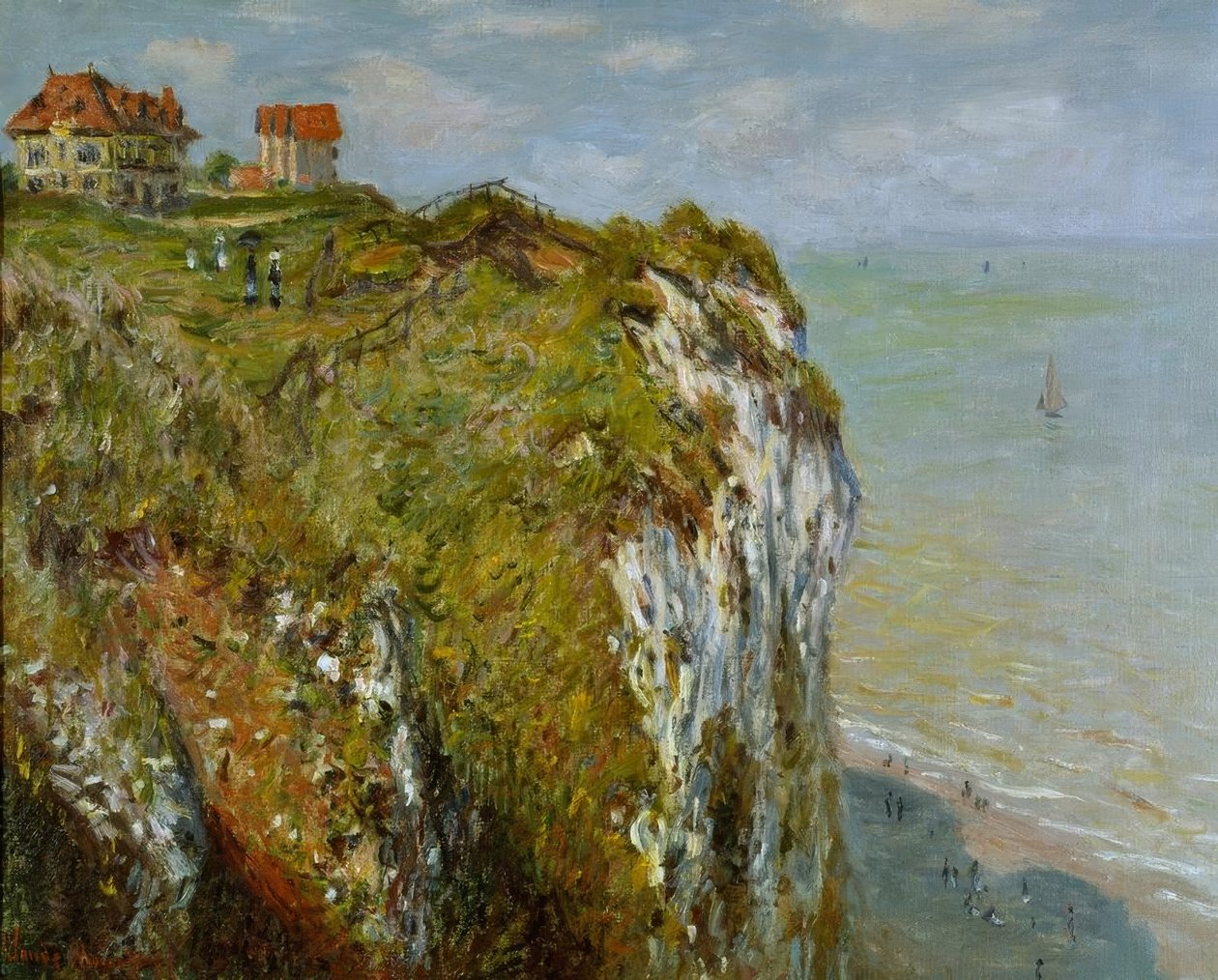 La scogliera a Dieppe da Claude Monet