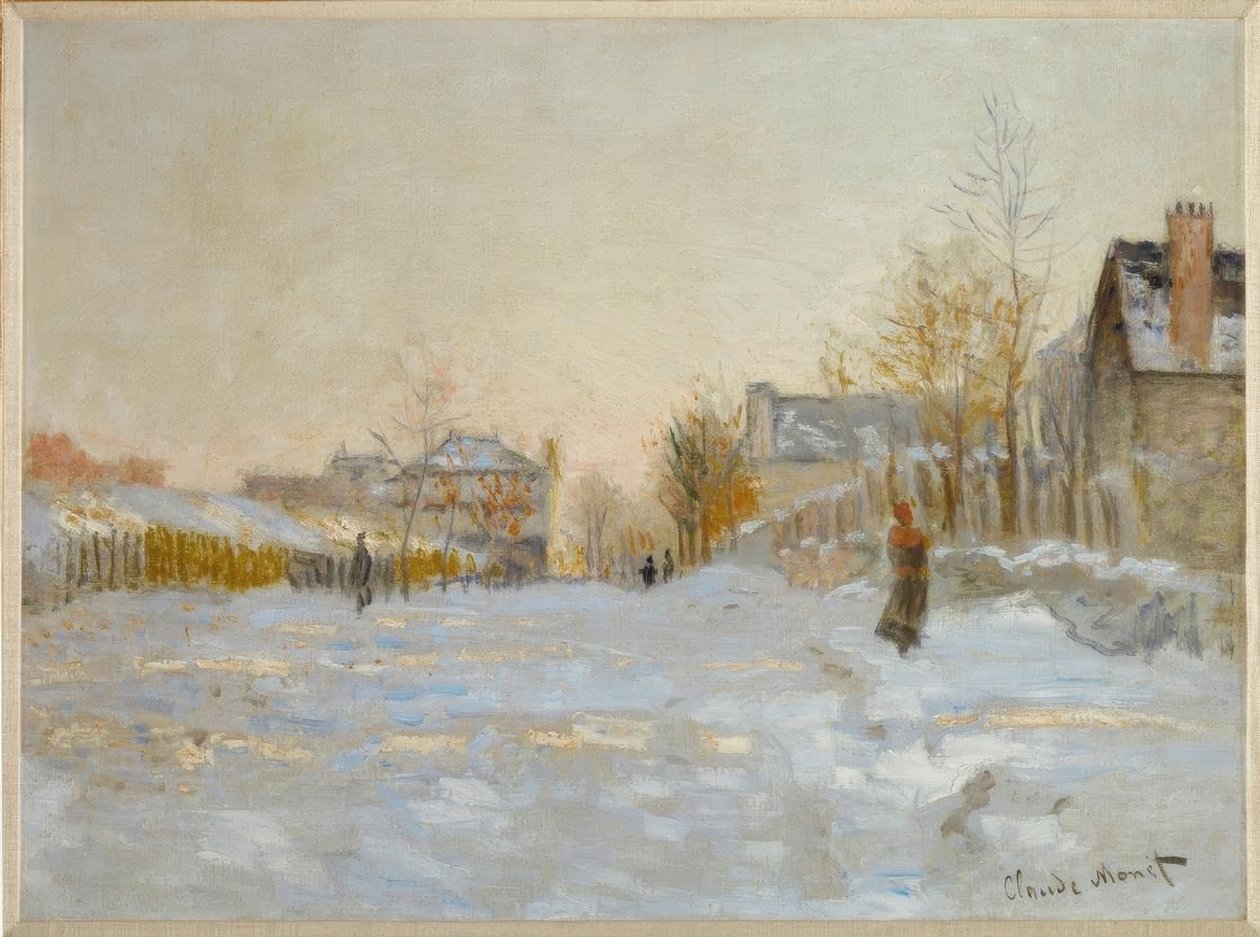 La neve ad Argenteuil da Claude Monet