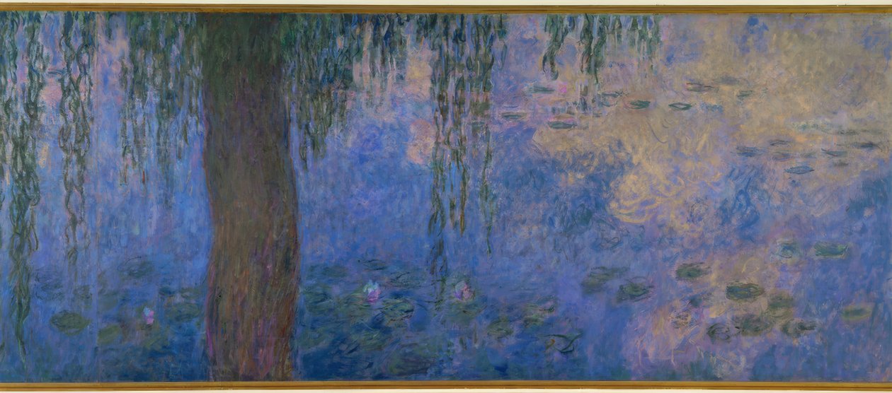 Lo stagno delle ninfee con salici, Il mattino ai salici da Claude Monet