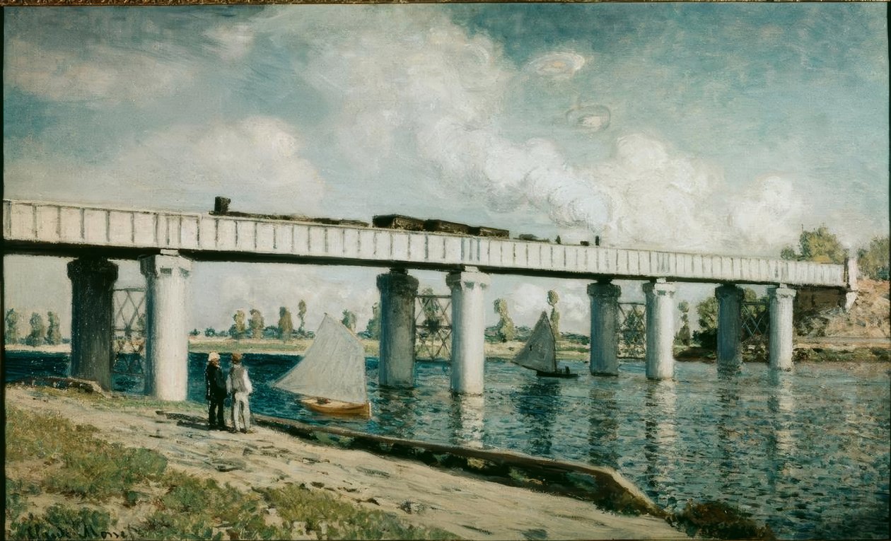 Il ponte ferroviario ad Argenteuil da Claude Monet