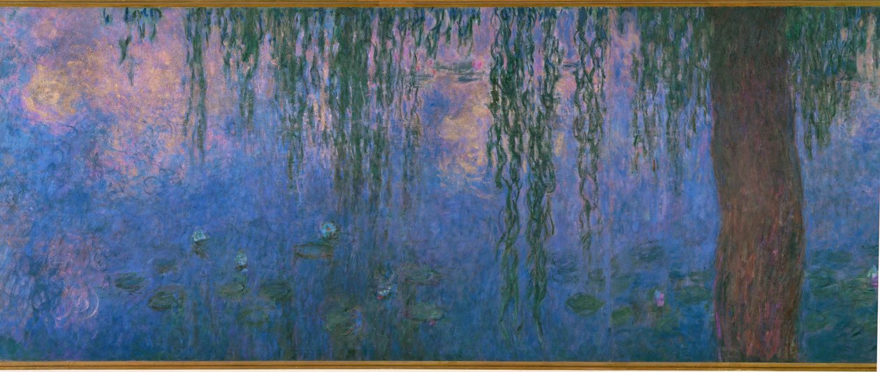 Les Nympheas, les Saules (olio su tela) da Claude Monet