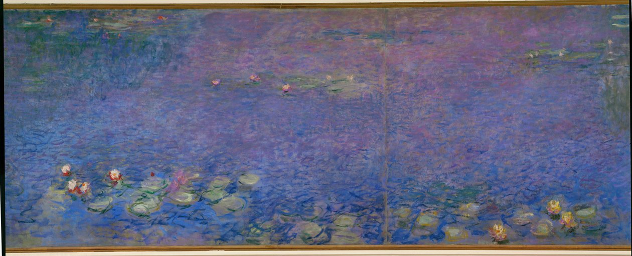 Les Nympheas: matin (olio su tela) da Claude Monet