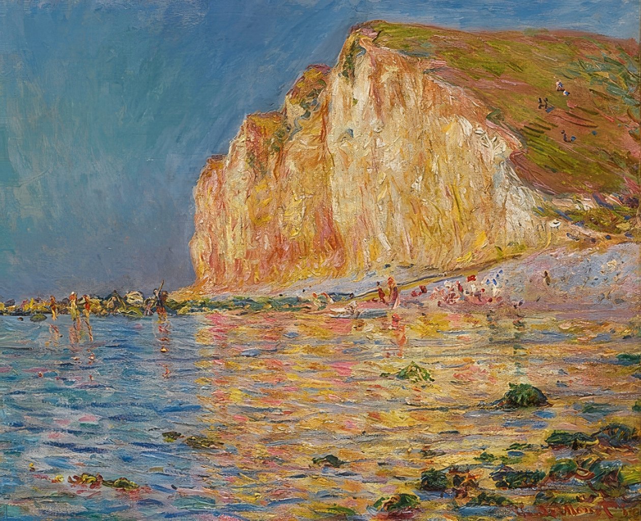 Les Petites-Dalles con la bassa marea da Claude Monet