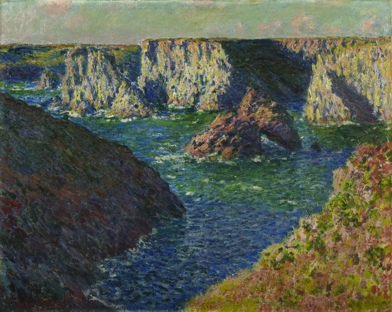 Les Rochers de Belle-Ile Le rocce a Belle-Ile, 1886 da Claude Monet