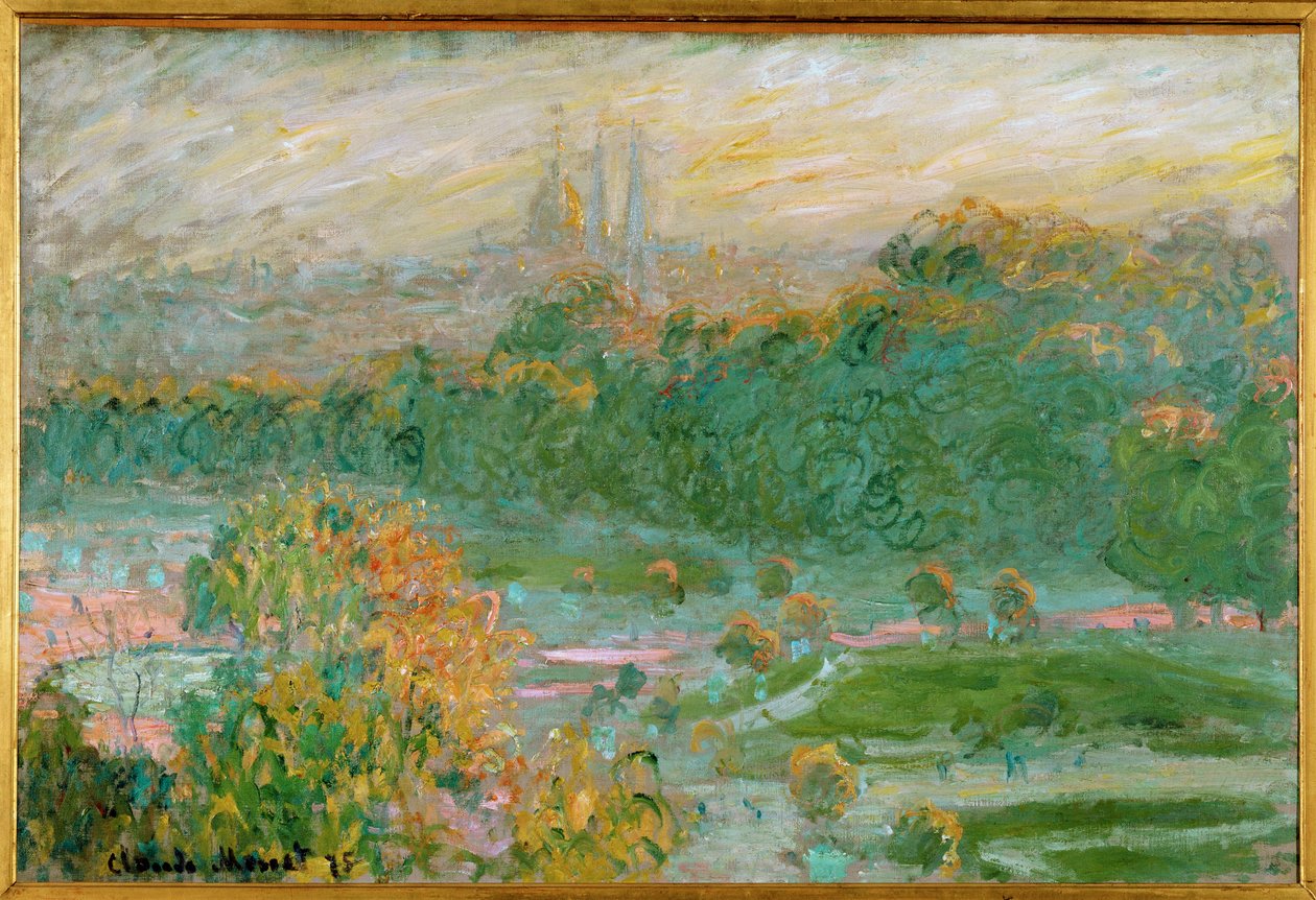 Le Tuileries (olio su tela) da Claude Monet