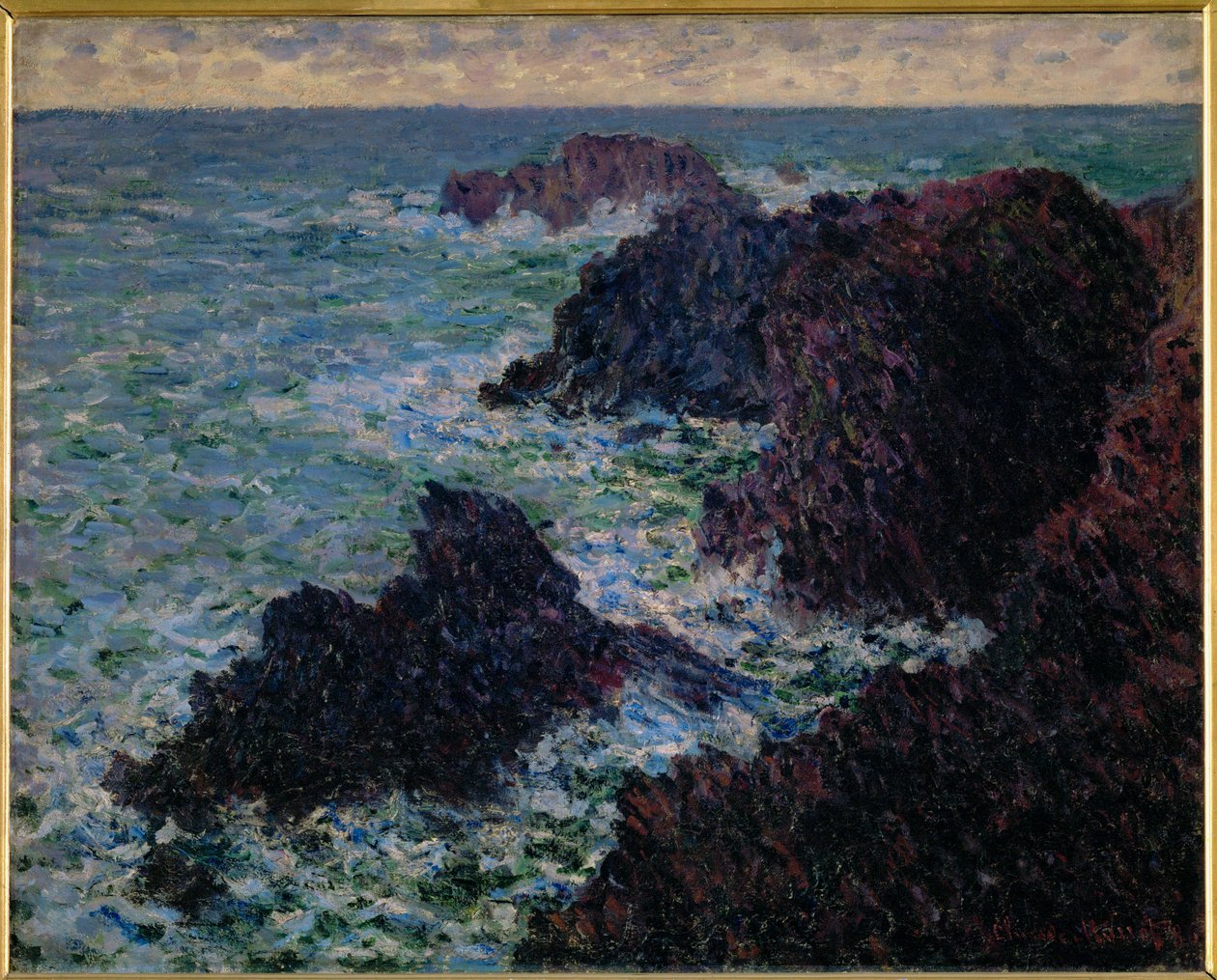 Le rocce di Belle-Ile, la costa selvaggia (olio su tela) da Claude Monet