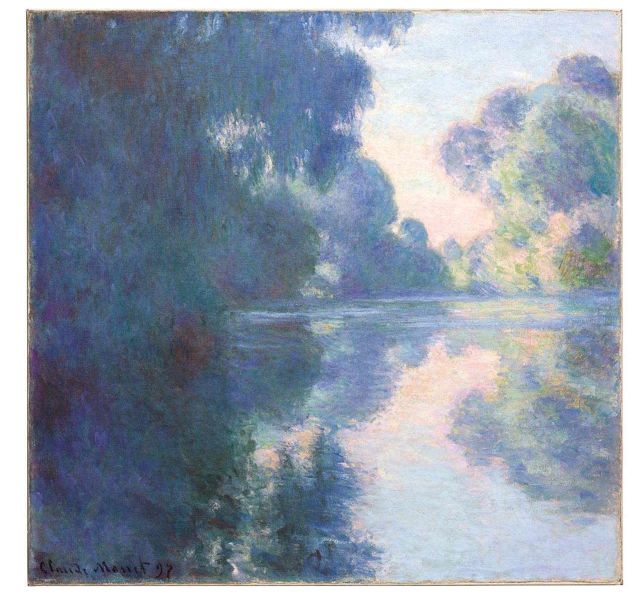 Mattinata sulla Senna, 1897 da Claude Monet