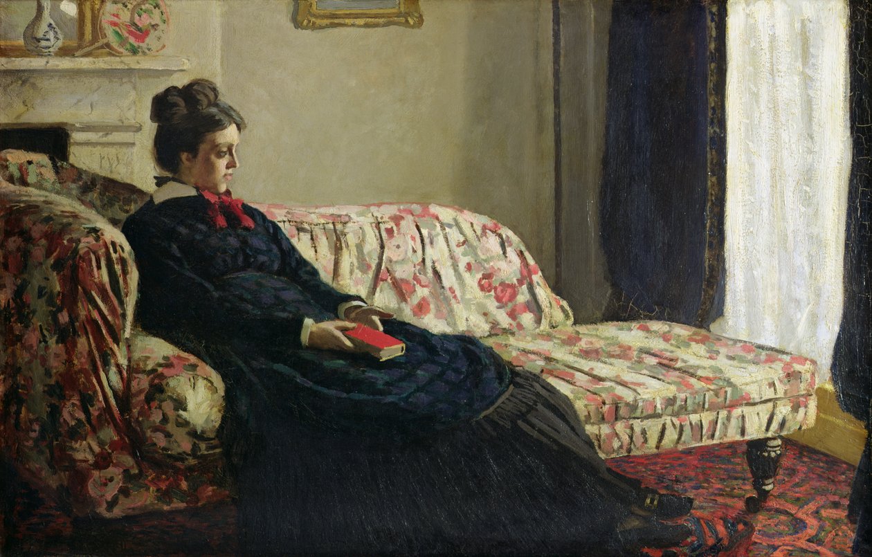 Meditazione, o Madame Monet sul divano da Claude Monet
