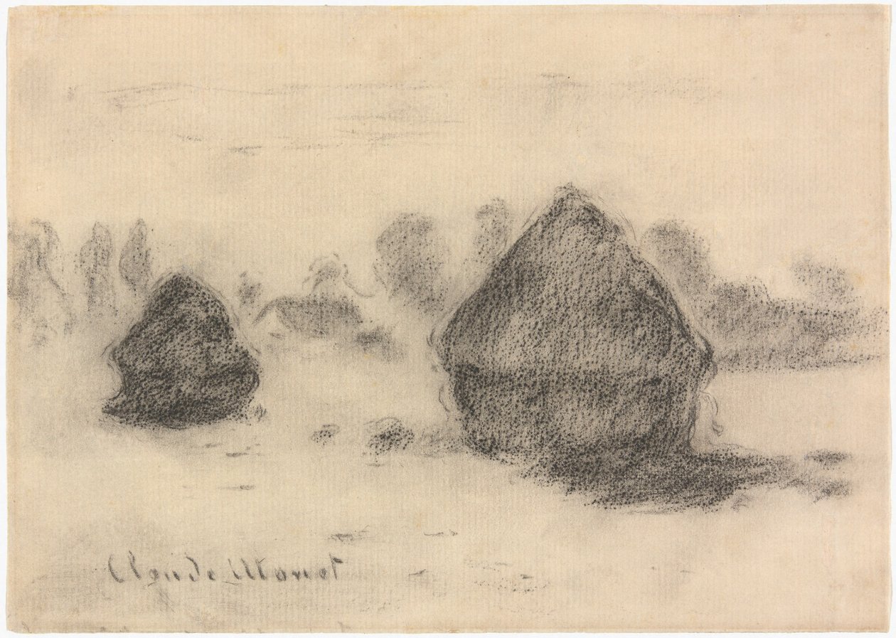 Monet - Cataste di grano, 1891, 2013.986 da Claude Monet