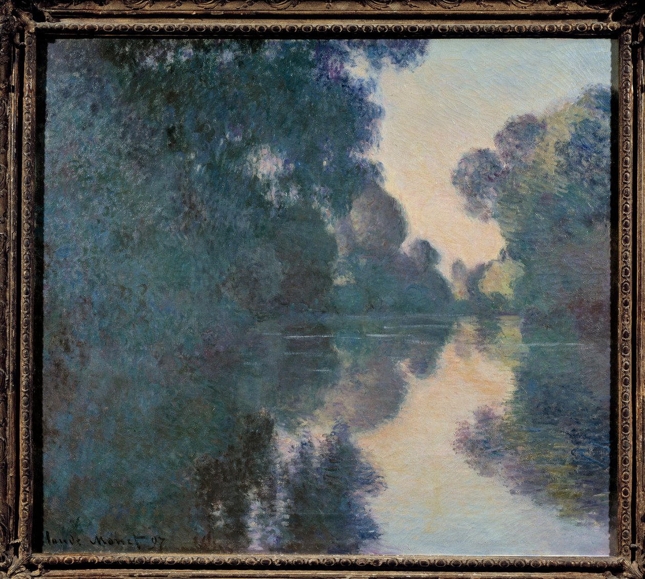 Mattina sulla Senna vicino a Giverny da Claude Monet
