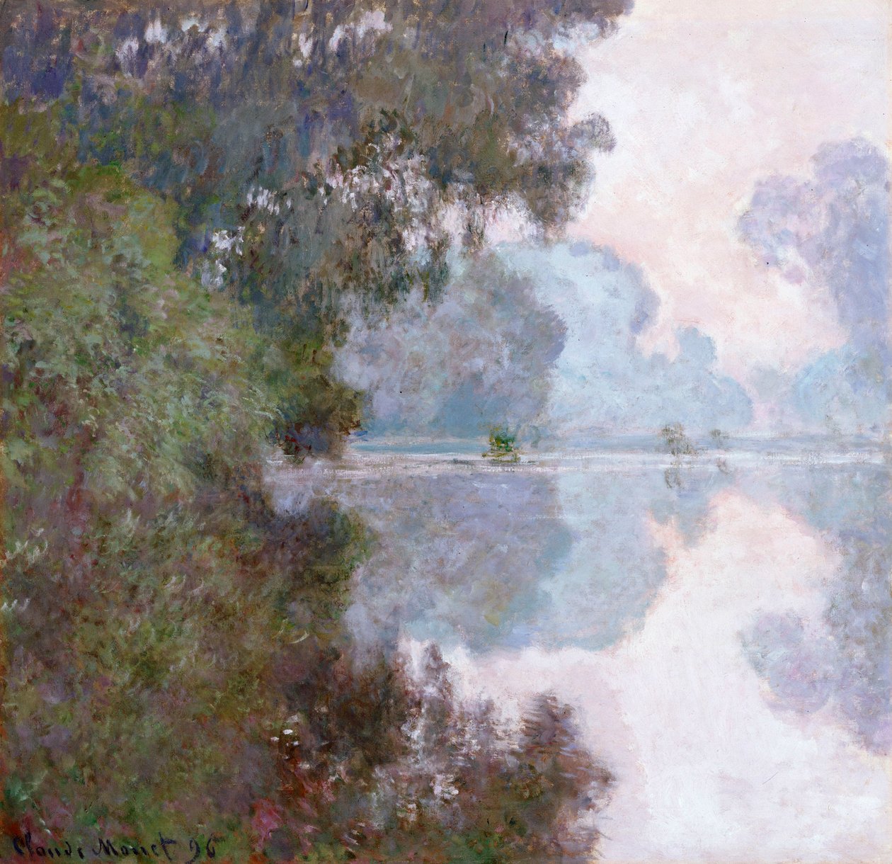 Mattina sulla Senna, vicino a Giverny, 1896 da Claude Monet