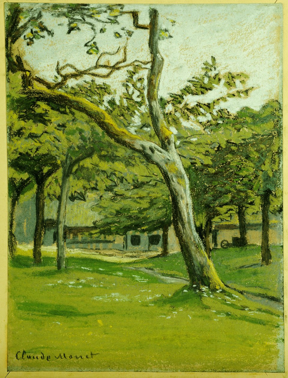 Fattoria in Normandia sotto gli alberi da Claude Monet
