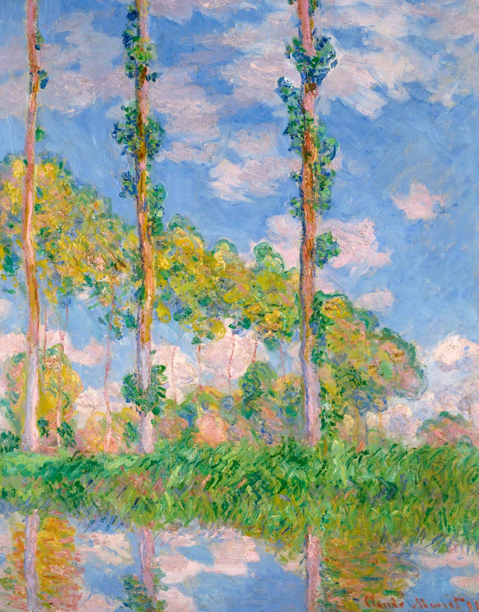 Pioppi al sole da Claude Monet