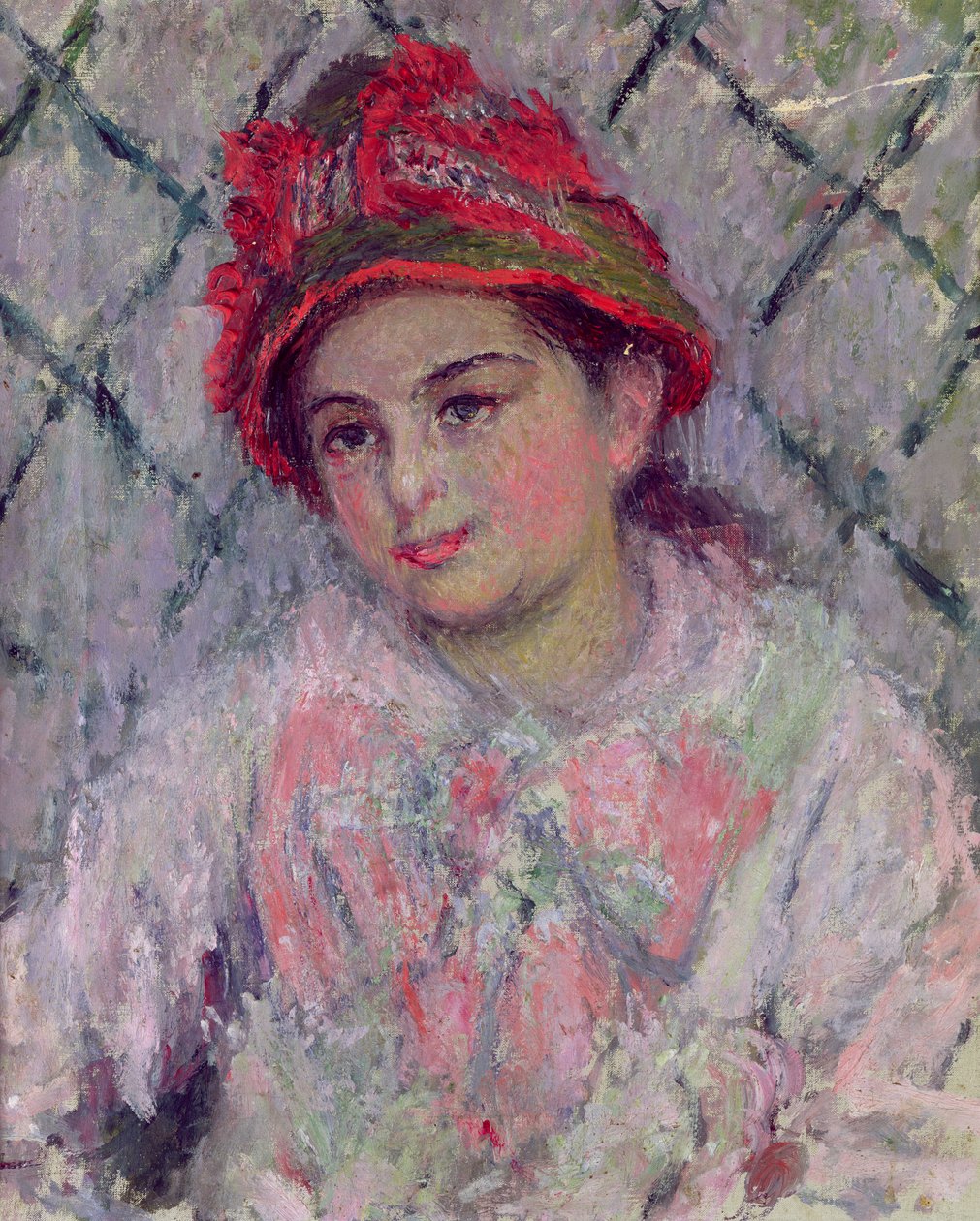 Ritratto di Blanche Hoschede (1864-1947) da Giovane Ragazza, c.1880 da Claude Monet