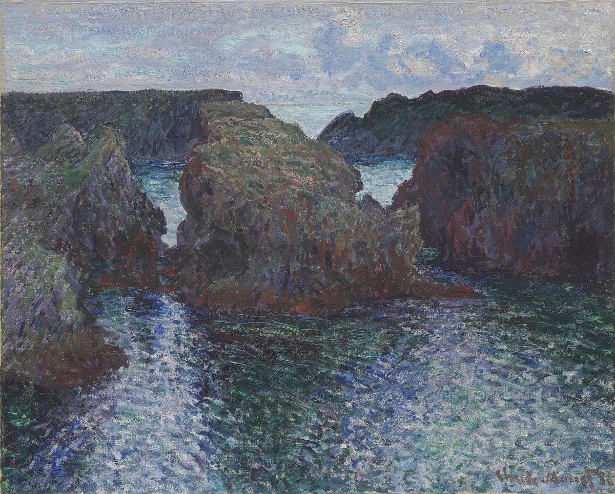 Rocce a Port-Goulphar, Belle-Île da Claude Monet