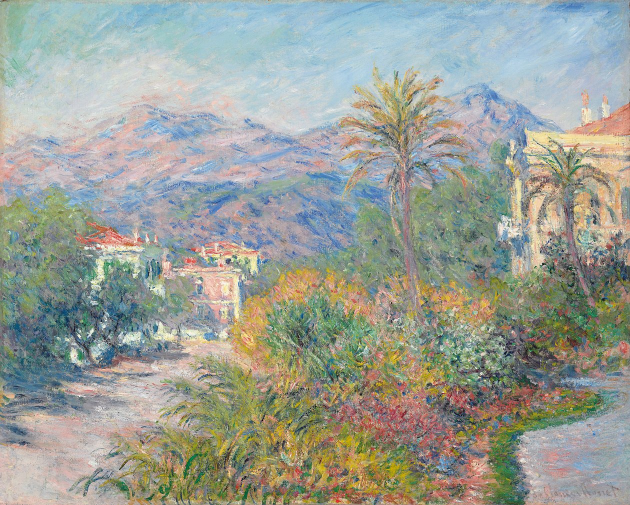 Strada romana a Bordighera, 1884 da Claude Monet