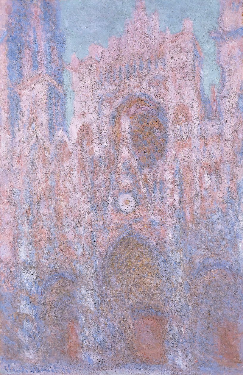Cattedrale di Rouen: sinfonia del tramonto in grigio e rosa, 1892-94 da Claude Monet
