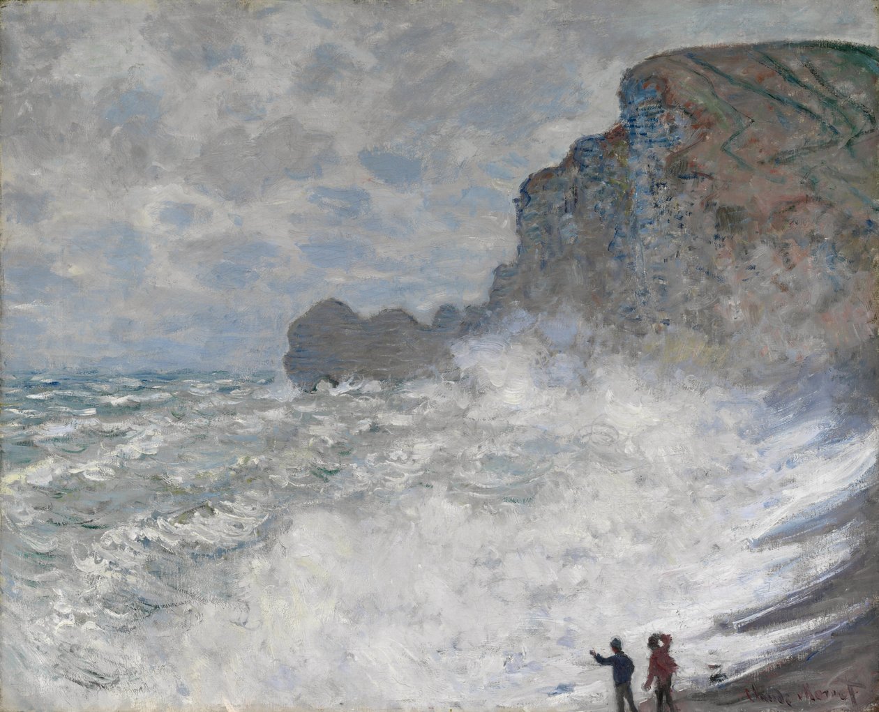 Tempo burrascoso a Étretat, 1883 da Claude Monet