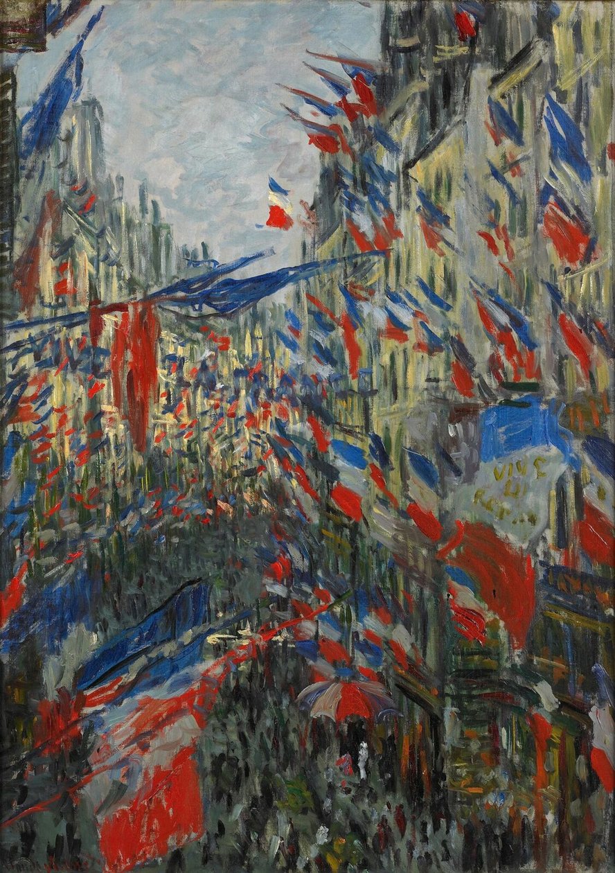 Rue Saint-Denis, festa del 30 giugno 1878 da Claude Monet