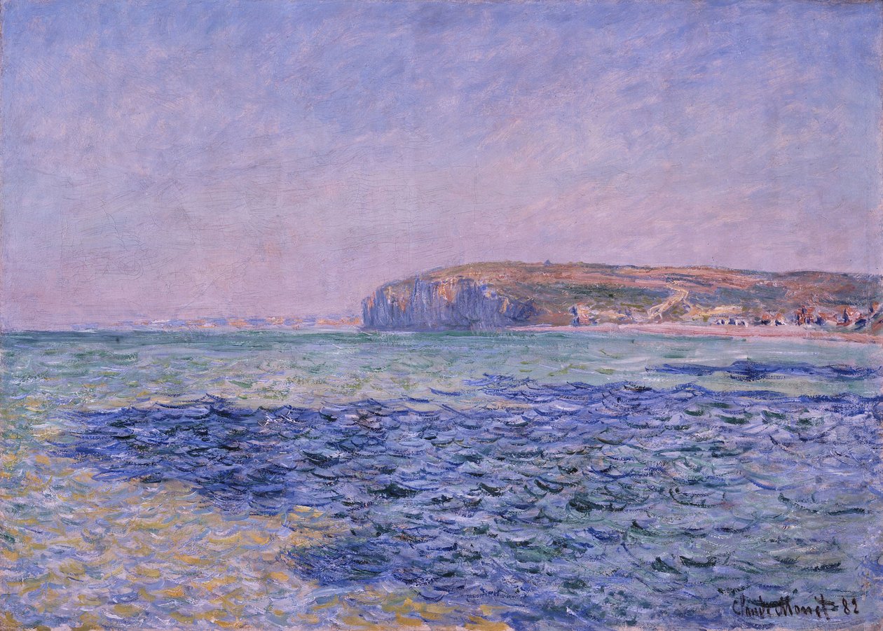 Ombre sul mare. Le scogliere a Pourville, 1882 da Claude Monet