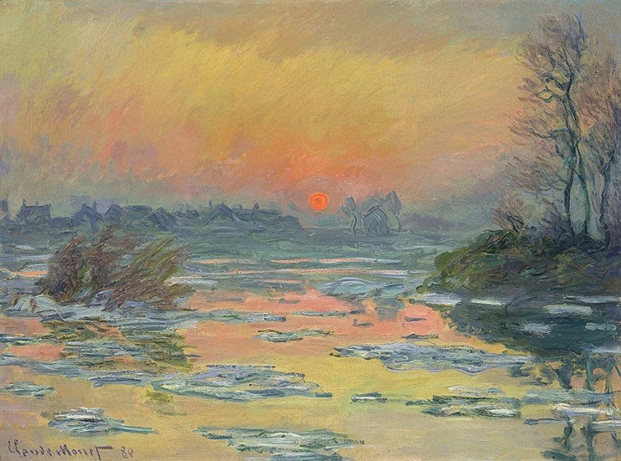 Tramonto sulla Senna da Claude Monet