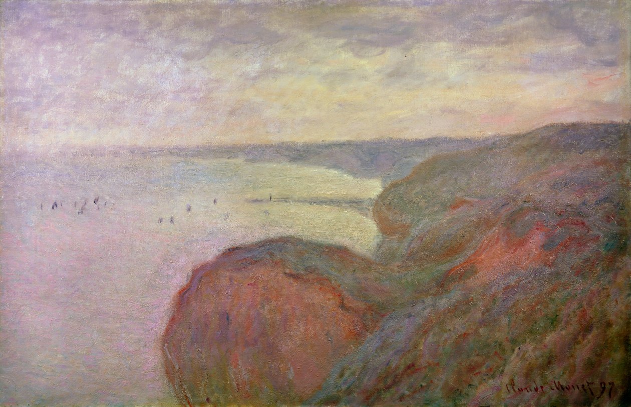 Scogliere ripide vicino a Dieppe, 1897 da Claude Monet