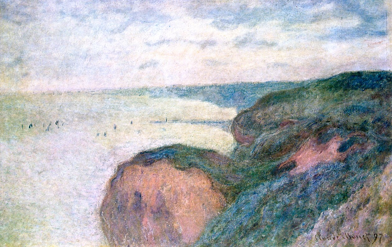 Scogliere ripide vicino a Dieppe da Claude Monet