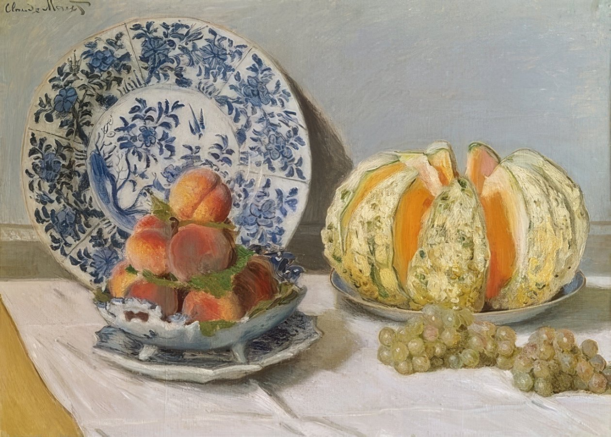 Natura morta con melone da Claude Monet