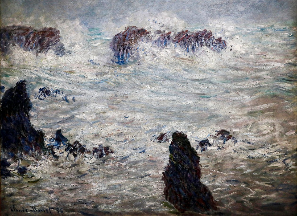 Tempesta, Costa di Belle-Île da Claude Monet