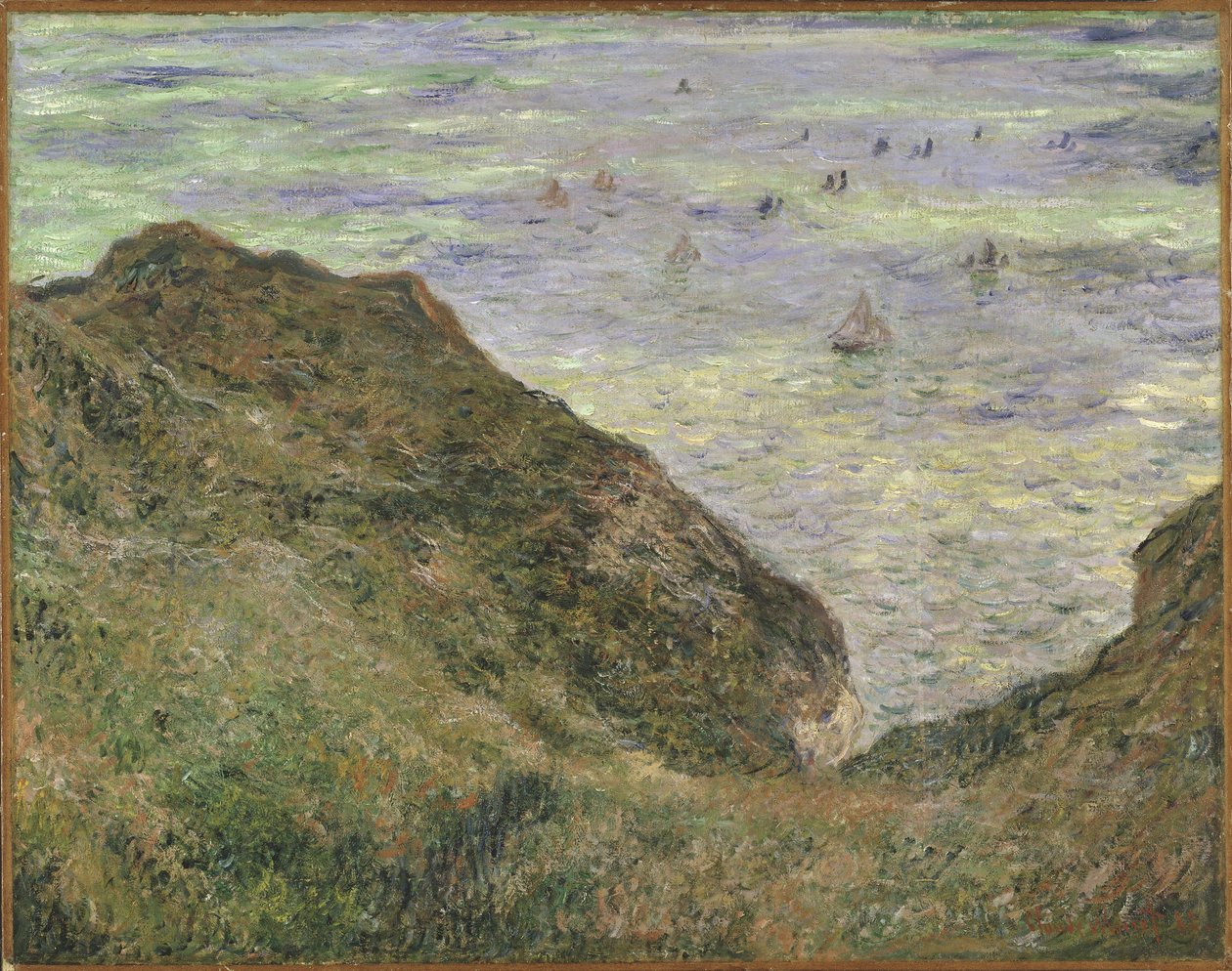 Sulla scogliera a Pourville da Claude Monet