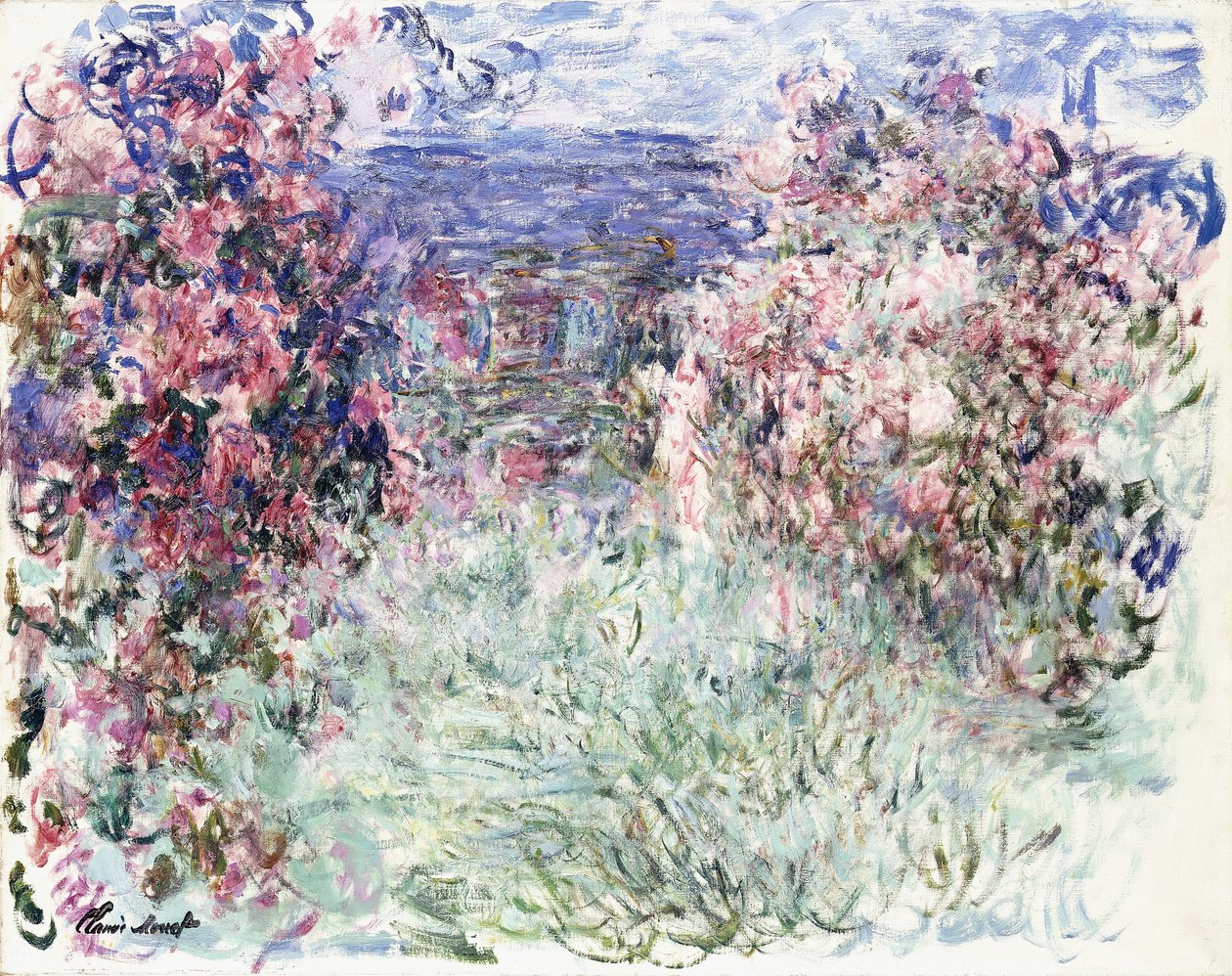 La casa tra le rose da Claude Monet