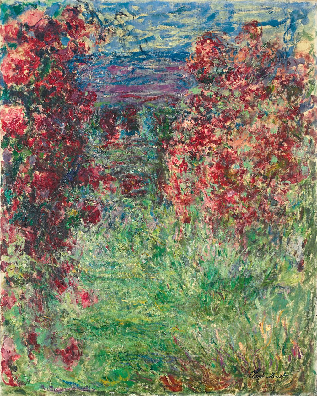 La casa a Giverny sotto le rose, 1925 da Claude Monet