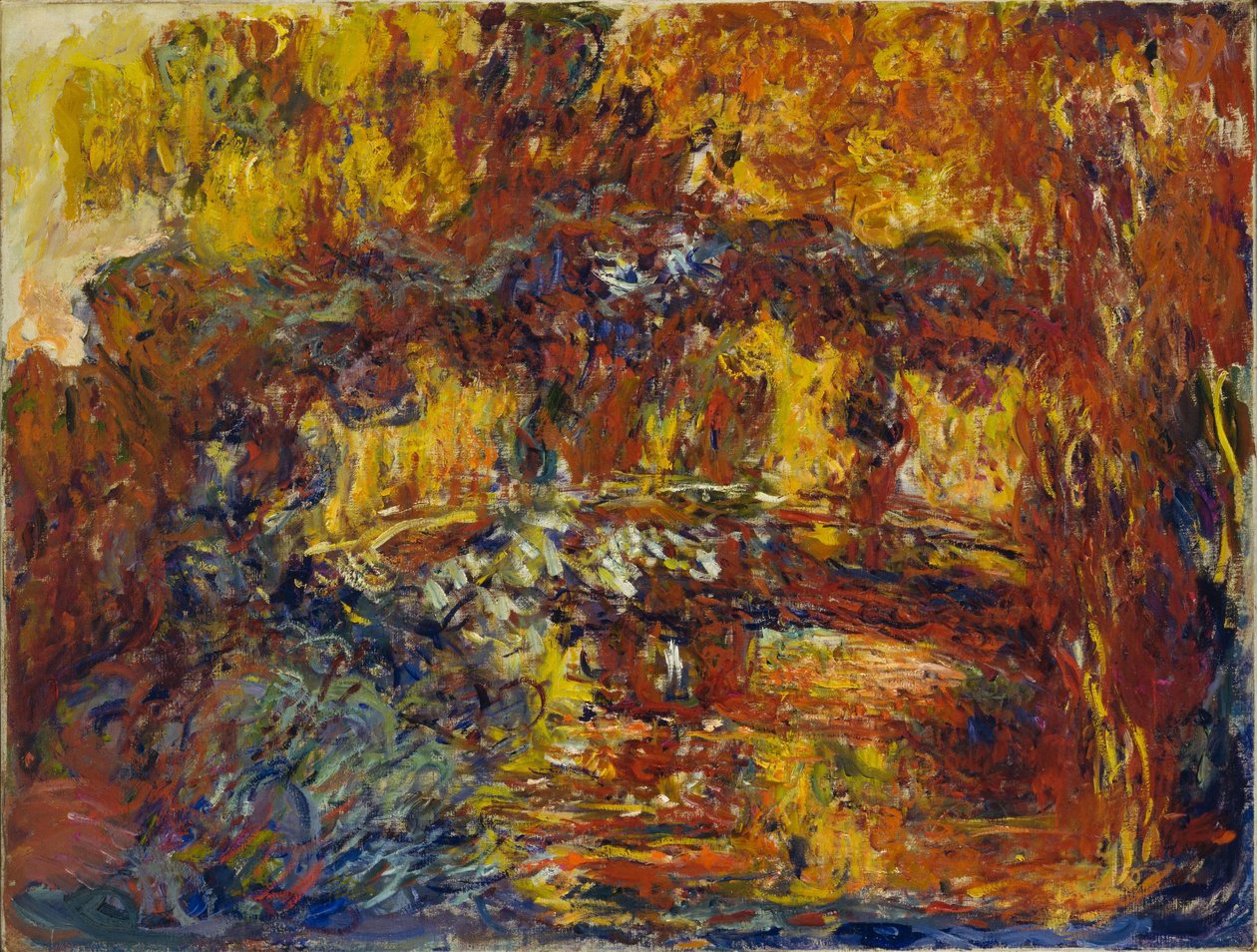 La passerella giapponese, 1920 circa (olio su tela) da Claude Monet