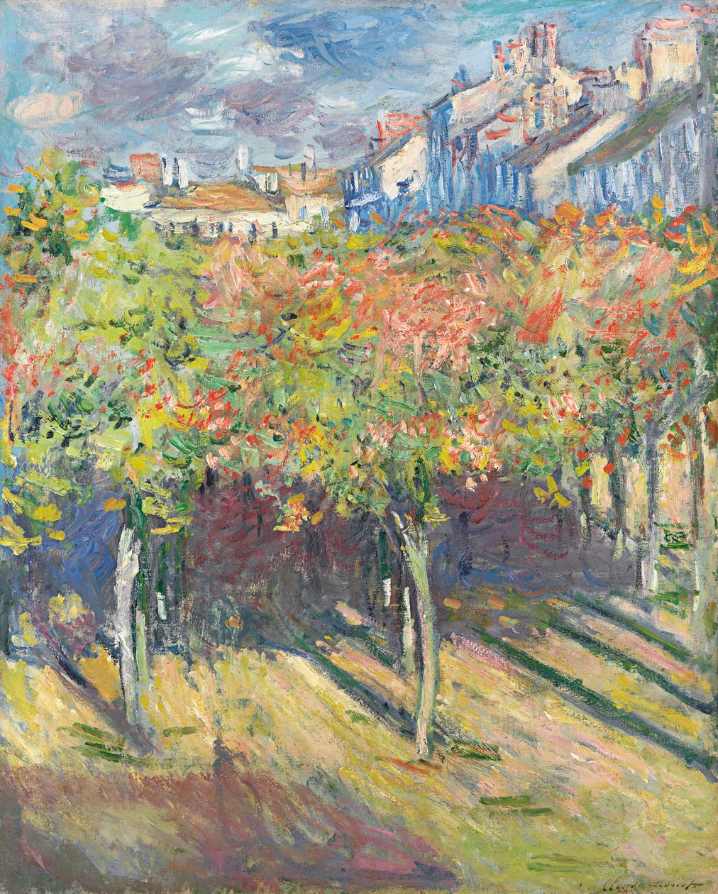 I tigli a Poissy, 1882 da Claude Monet