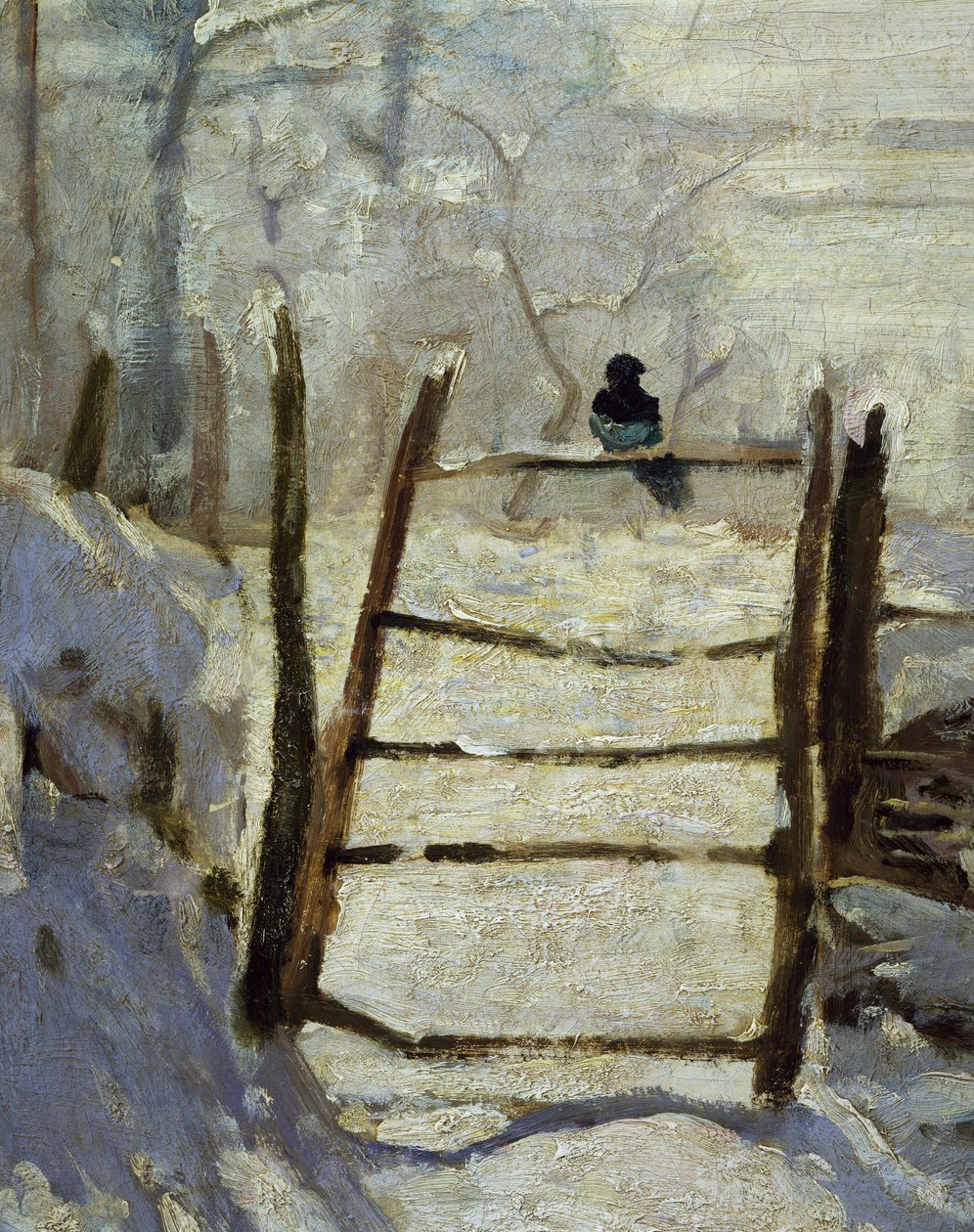 La gazza (dettaglio) da Claude Monet