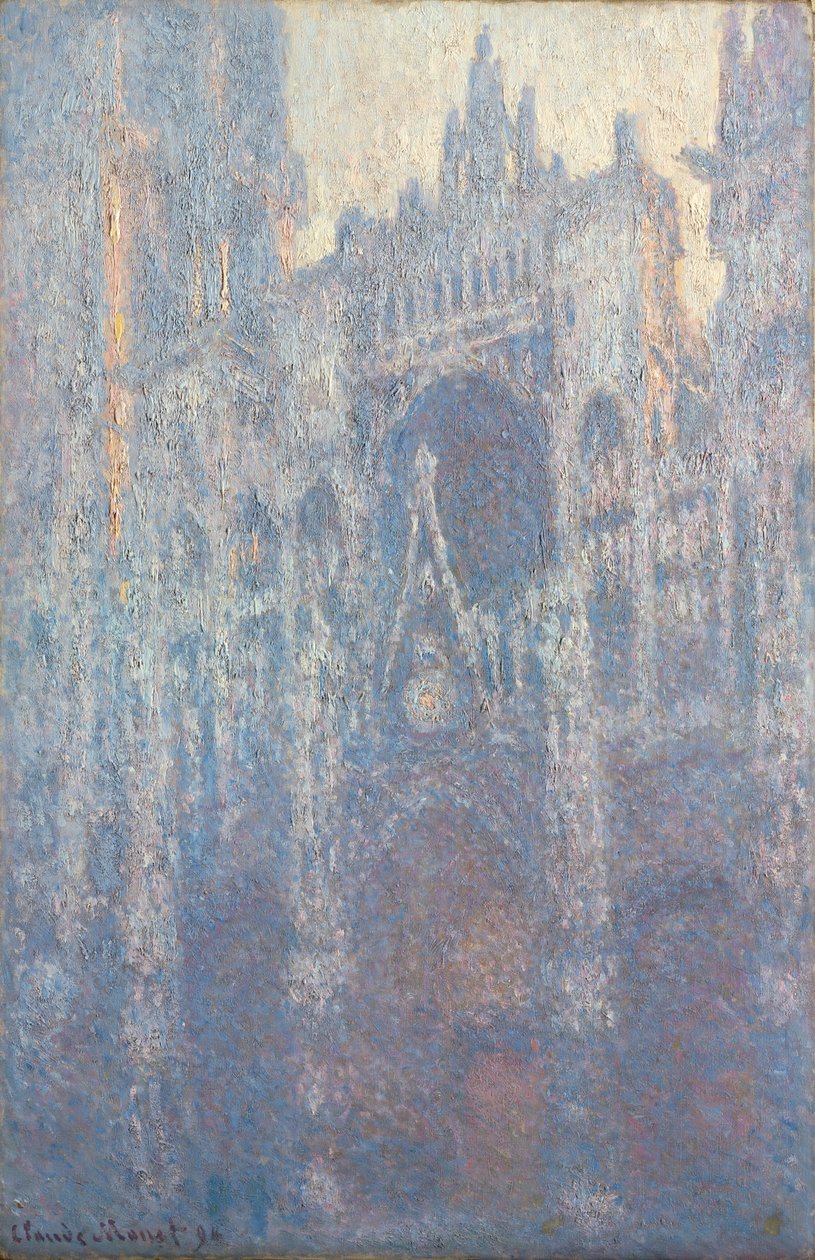 Il portale della cattedrale di Rouen alla luce del mattino da Claude Monet