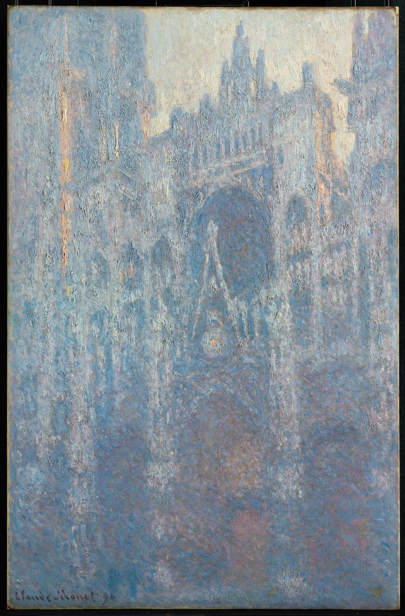 Il Portale della Cattedrale di Rouen alla Luce del Mattino da Claude Monet